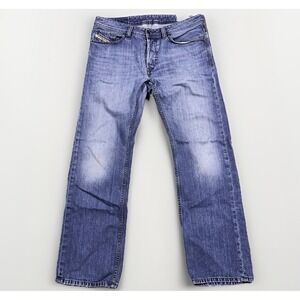 Diesel Viker Jeans Men 32x30 Strait Distressed Faded Button Fly READ
